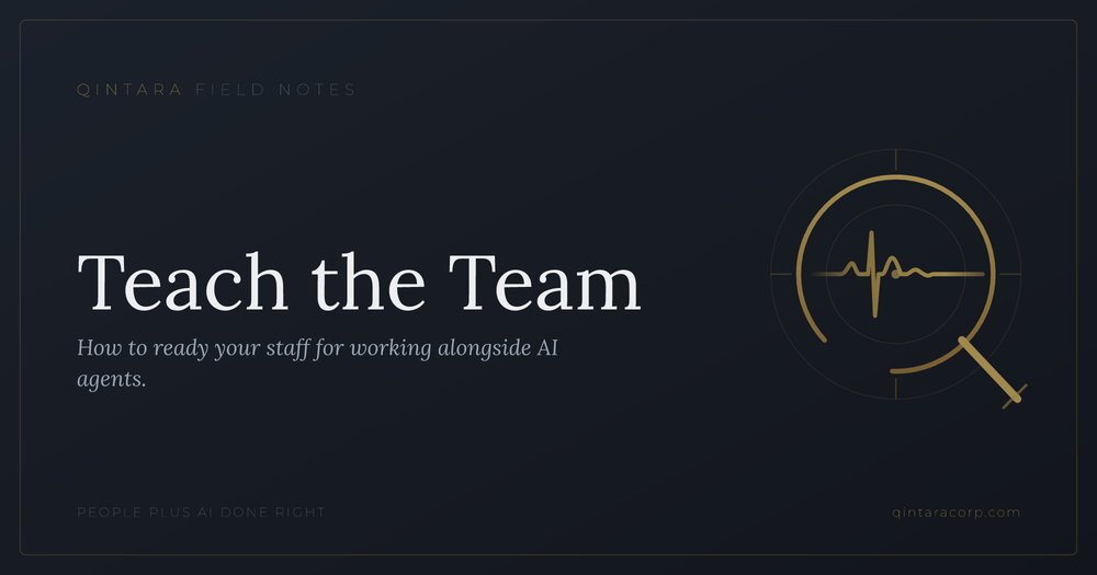 Training Your Team to Work With AI Agents