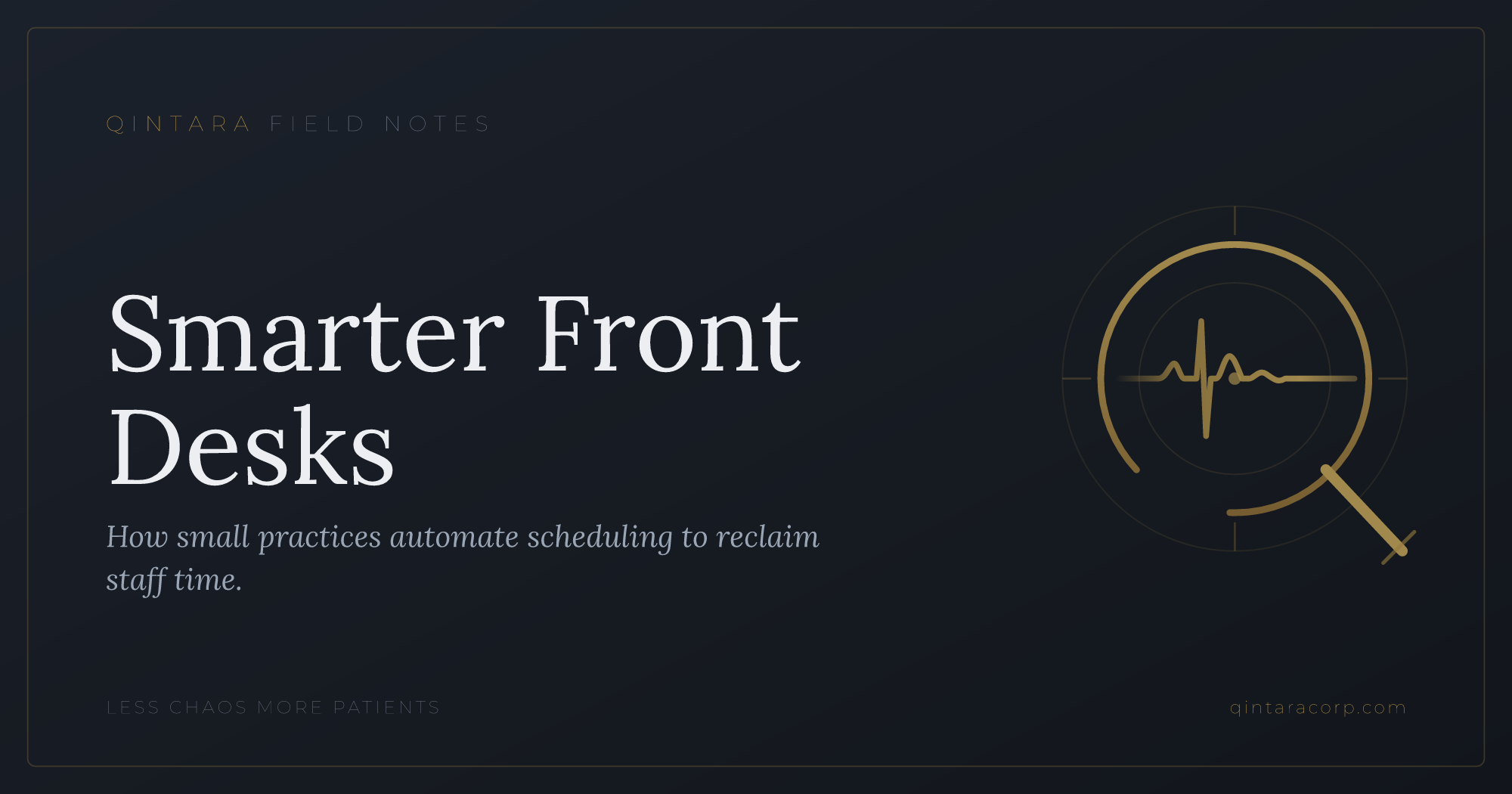 Front-Desk Automation Stack for Small Practices